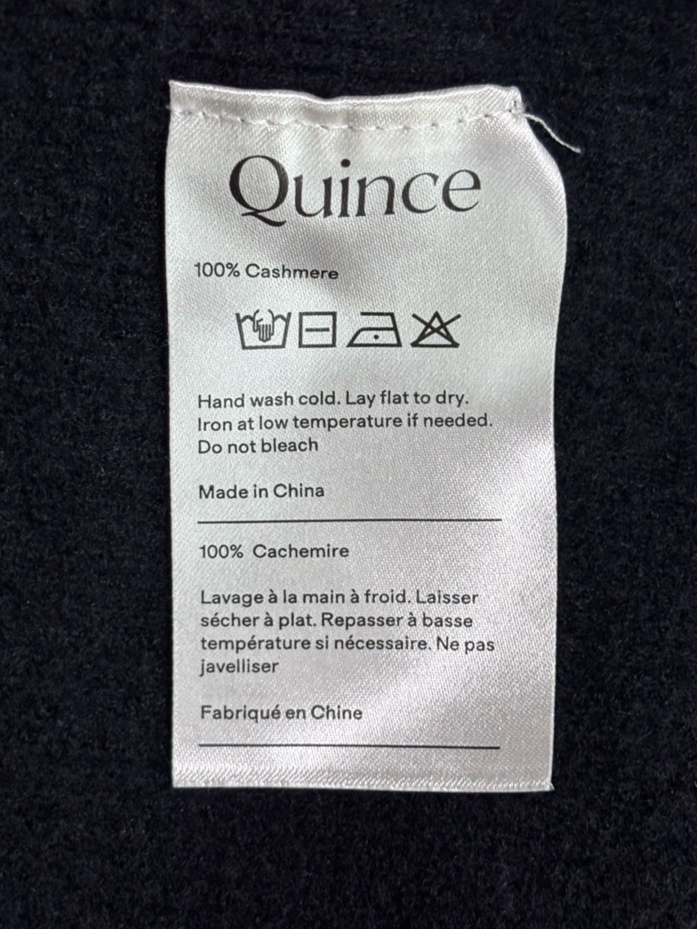 Quince 100% Cashmere Mock Neck Sweater Cropped Soft Luxury Minimal - Picture 4 of 4